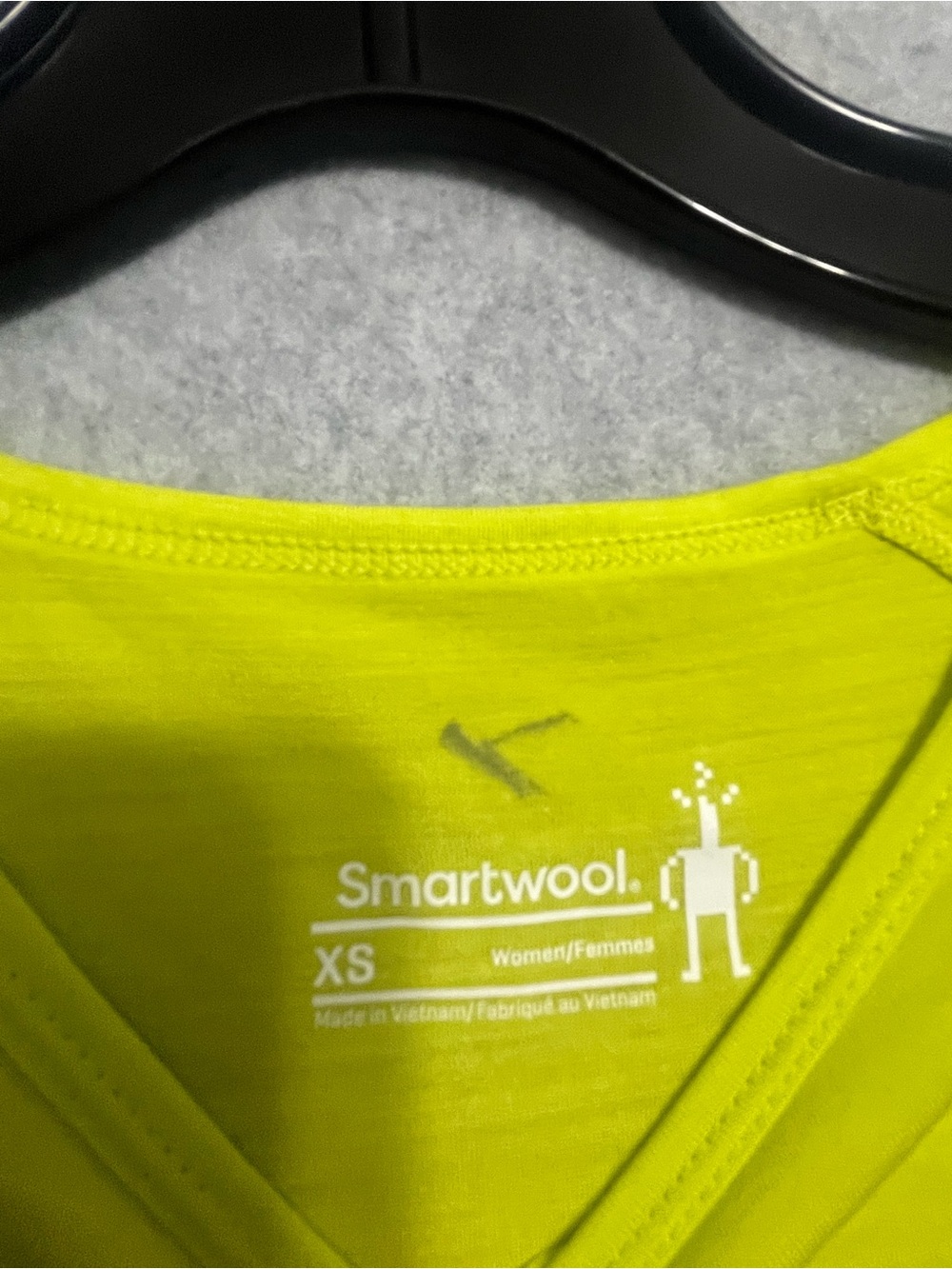 Smartwool Active Ultralite High Neck Tank Top Women's XS Highlight Yellow